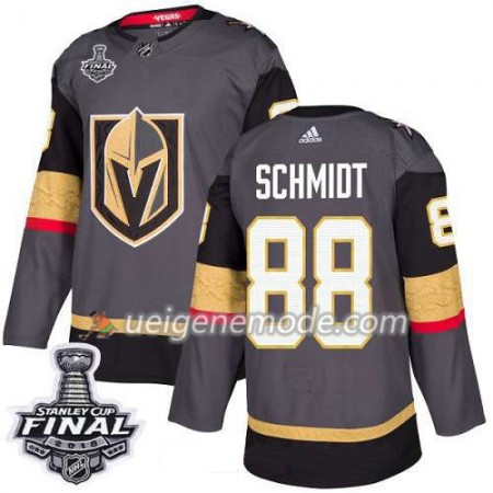 Herren Eishockey Vegas Golden Knights Trikot Nate Schmidt 88 2018 Stanley Cup Final Patch Adidas Grau Authentic